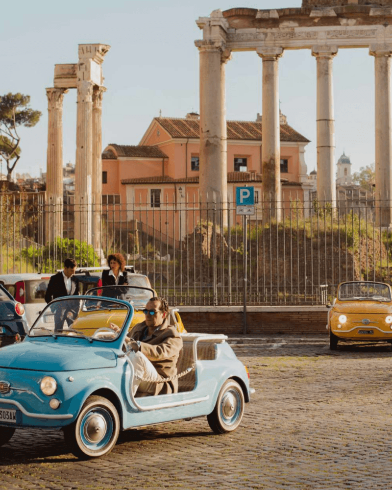 Rome in a Vintage Fiat 500